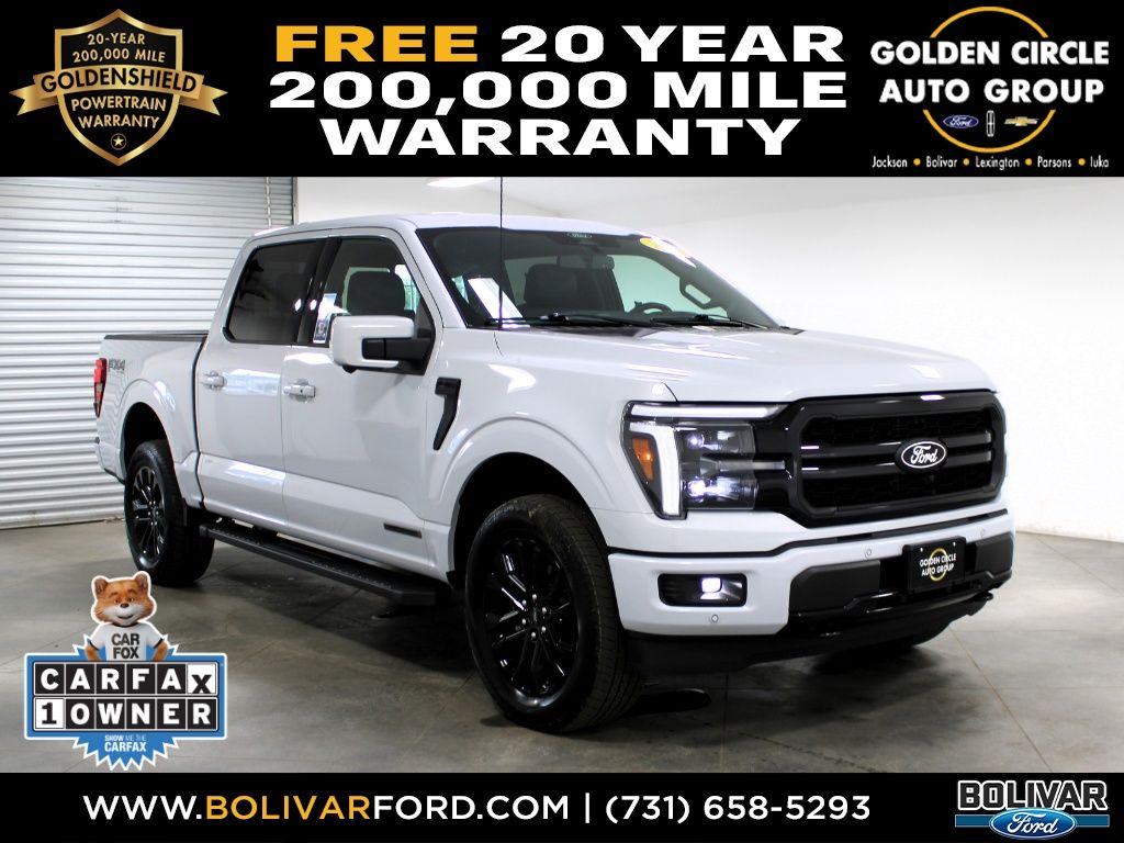 Space White Metallic 2025 Ford F-150 Pickup Truck Four-Wheel Drive Automatic