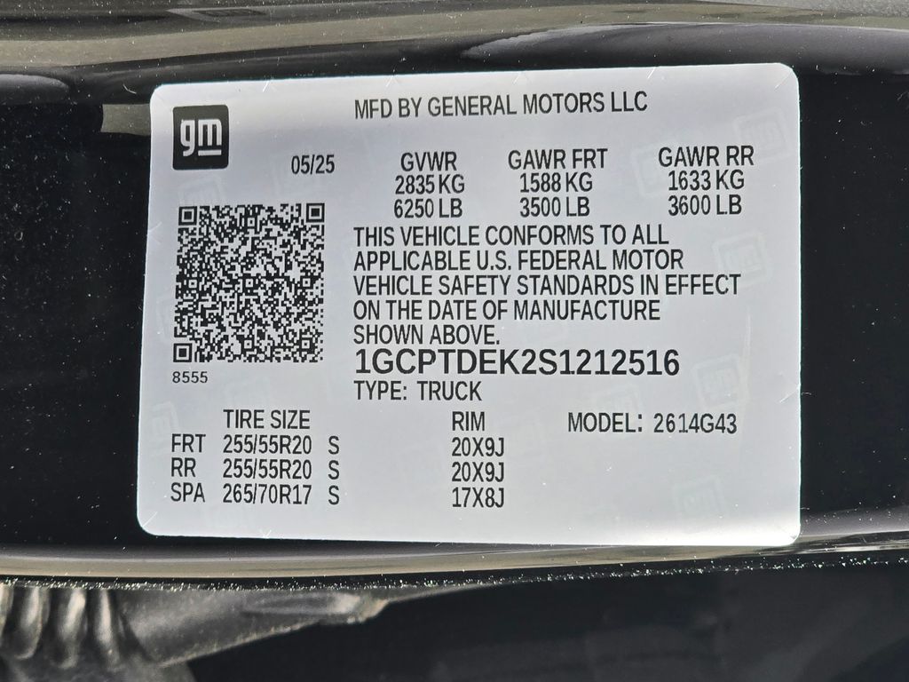 2025 Black Chevrolet Colorado Z71 4X4 Truck