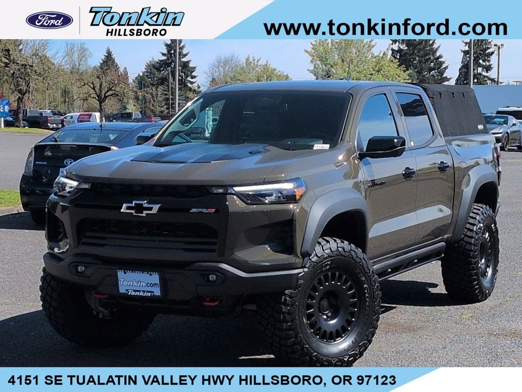 Bronze Metallic 2025 Chevrolet Colorado ZR2 Crew Cab 4WD Pickup Truck Four-Wheel Drive 8-Speed Automatic