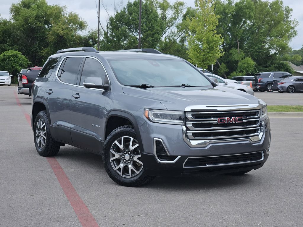 Gray (Steel Metallic) 2021 GMC Acadia SLE AWD SUV / Crossover Four-Wheel Drive 9-Speed Automatic