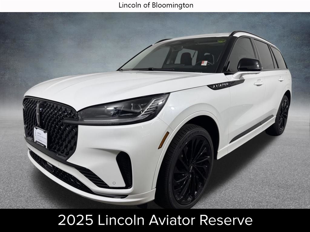 Pristine White Metallic Tri-Coat 2025 Lincoln Aviator SUV / Crossover All-Wheel Drive Automatic