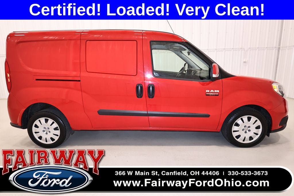 Bright Red 2021 RAM ProMaster City Tradesman SLT Cargo Van FWD Van Front-Wheel Drive 9-Speed Automatic