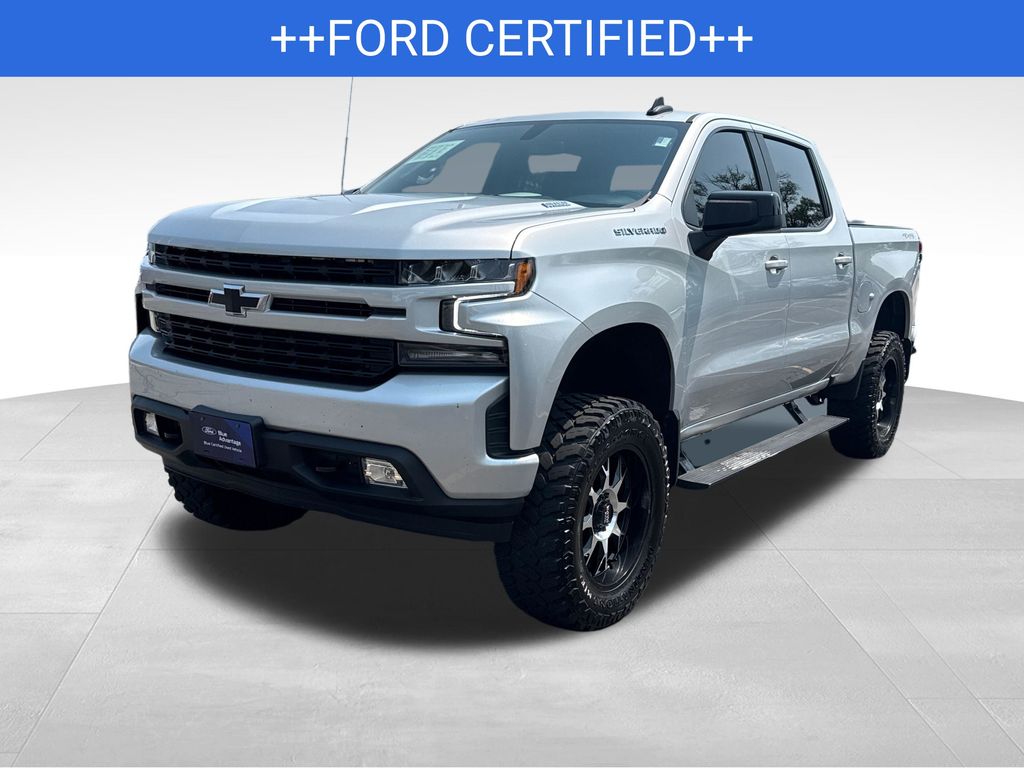 Gray (Satin Steel Metallic) 2021 Chevrolet Silverado 1500 Pickup Truck Four-Wheel Drive Automatic
