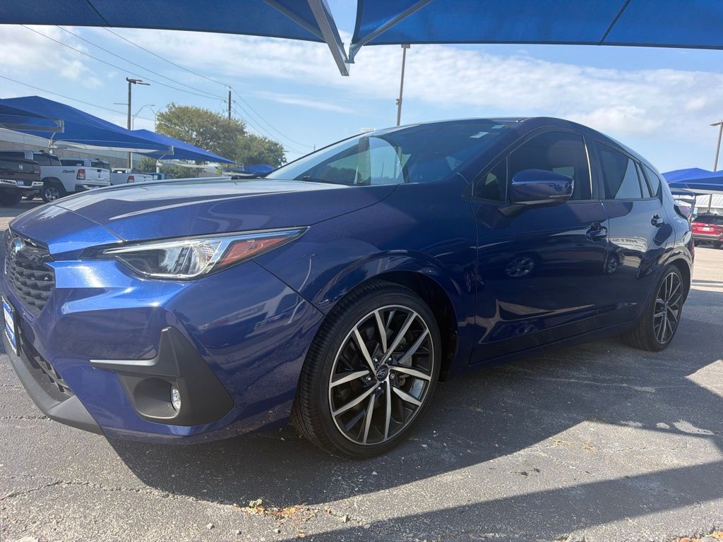 Sapphire Blue Pearl 2024 Subaru Impreza Wagon All-Wheel Drive Continuously Variable Transmission
