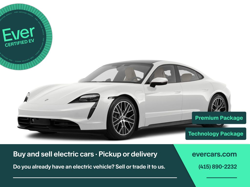 White 2023 Porsche Taycan Sedan Rear-Wheel Drive 2-Speed Automatic