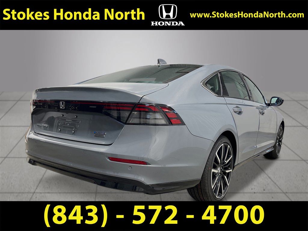 2026 Honda Accord Hybrid Touring Gray at Stokes Honda North