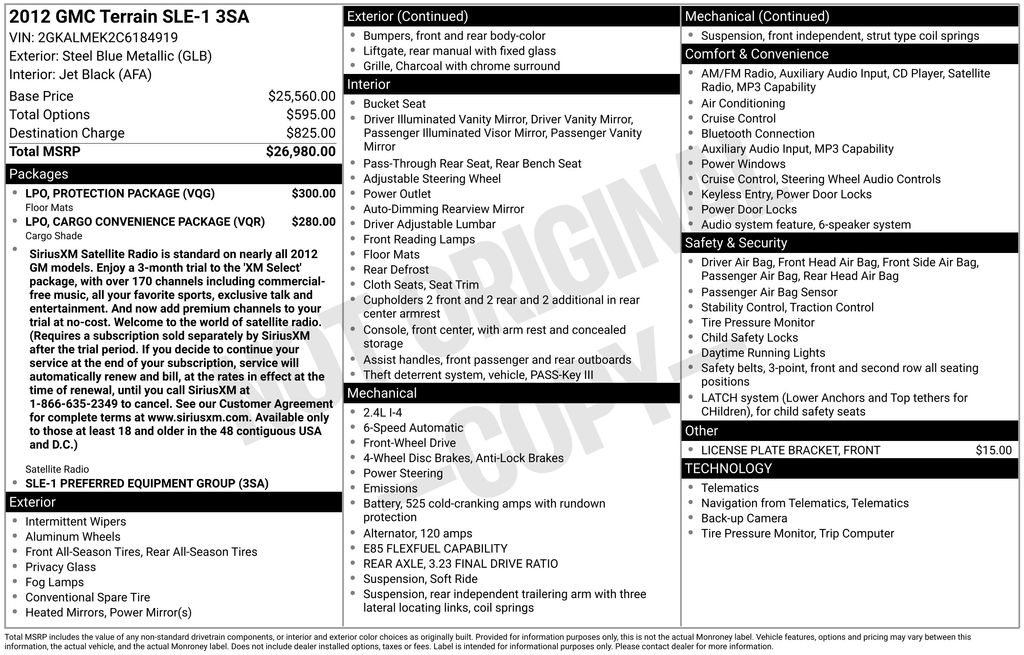 2012 GMC Terrain SLE-1 - Image 3