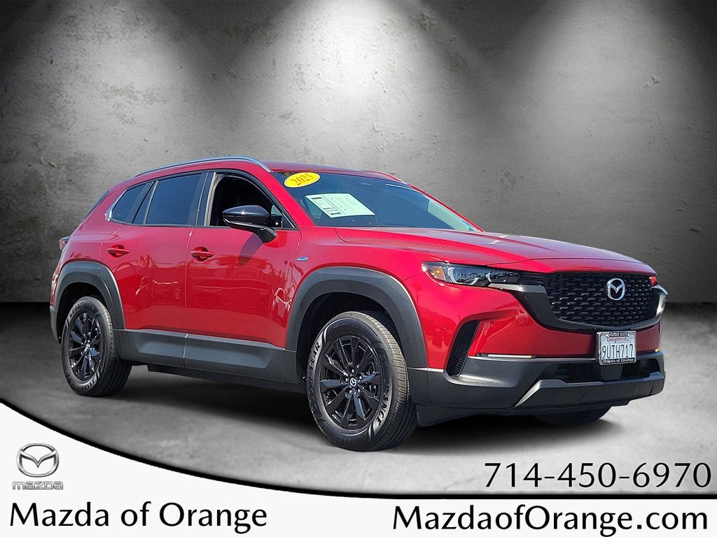 Soul Red Crystal Metallic 2025 Mazda CX-50 Hybrid Preferred AWD SUV / Crossover All-Wheel Drive Continuously Variable Transmission
