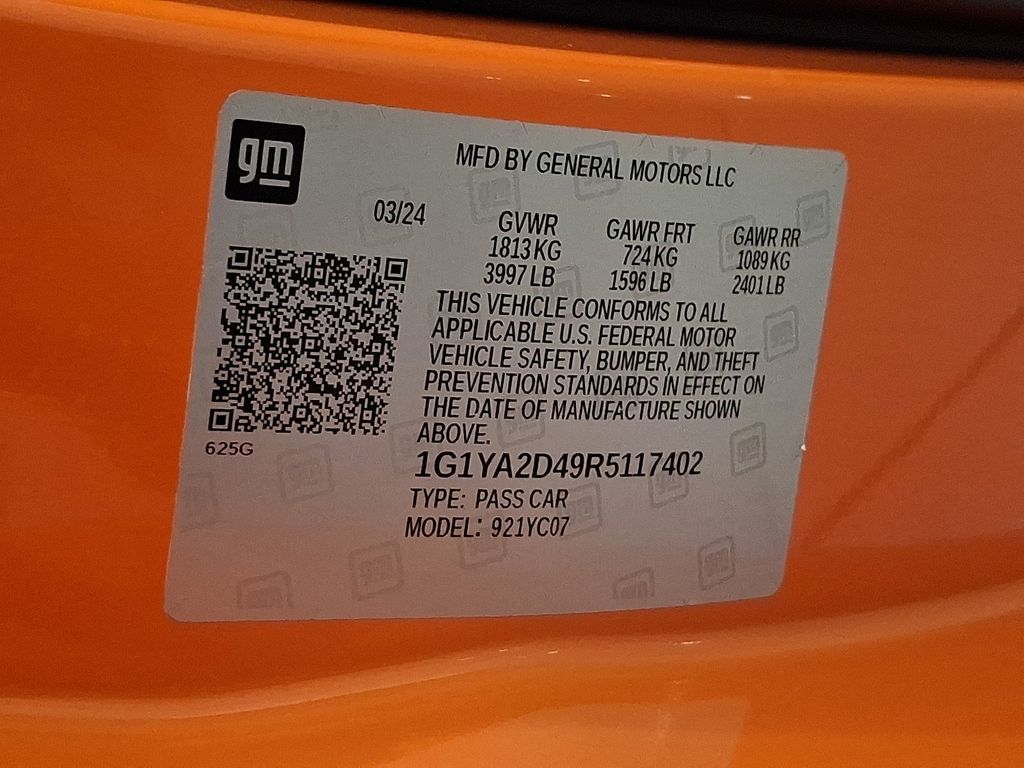 2024 Chevrolet Corvette Stingray Orange at Grove City Ford
