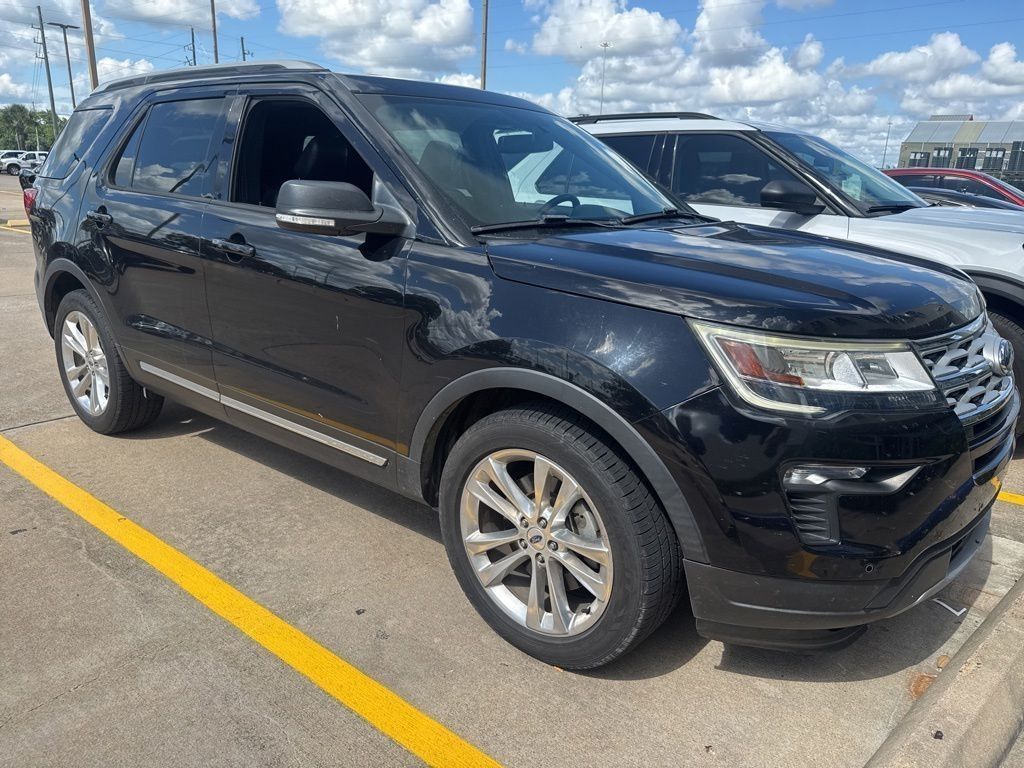 Black Metallic 2019 Ford Explorer XLT SUV / Crossover Front-Wheel Drive 6-Speed Automatic