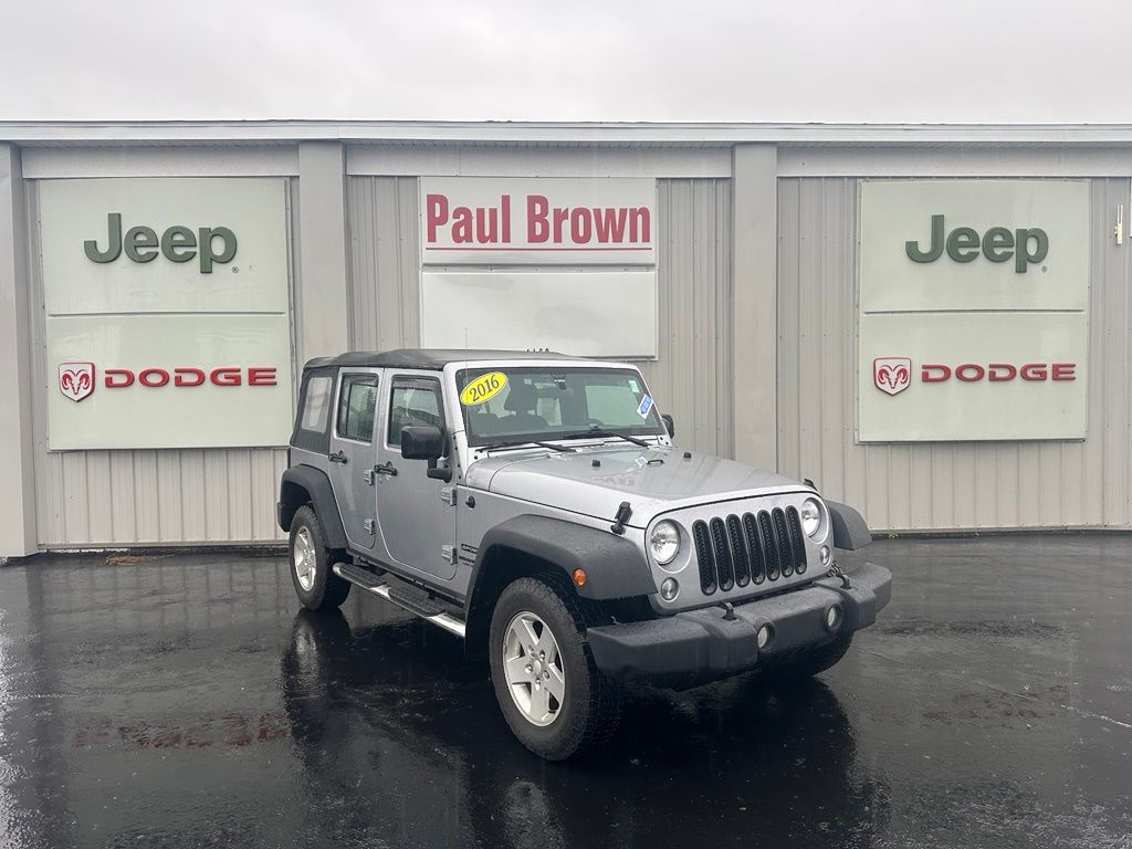 Billet Silver Metallic Clearcoat 2016 Jeep Wrangler SUV / Crossover Four-Wheel Drive 5-Speed Automatic