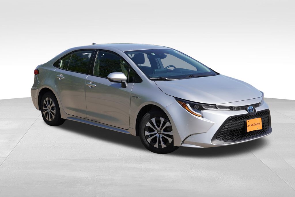 Classic Silver Metallic 2021 Toyota Corolla Hybrid LE FWD Sedan Front-Wheel Drive Continuously Variable Transmission