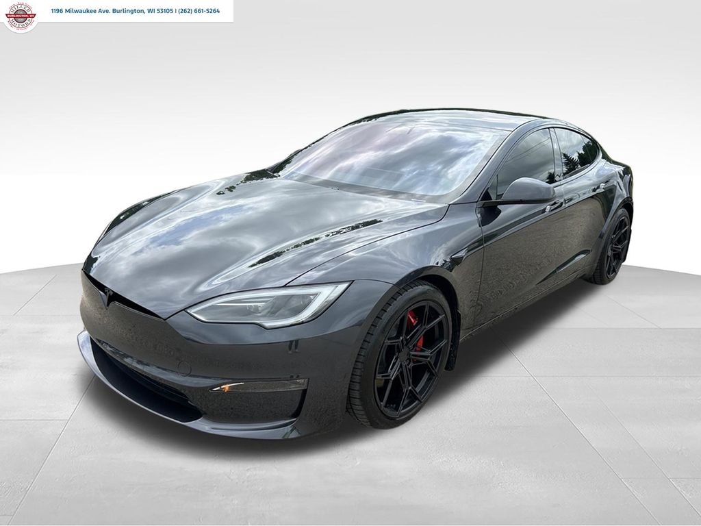 Stealth Gray 2024 Tesla Model S Plaid AWD Sedan All-Wheel Drive 1-Speed Automatic