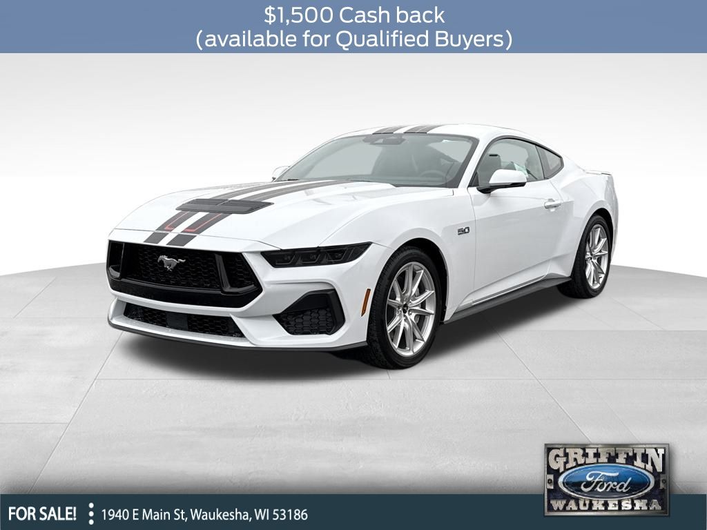 Oxford White 2026 Ford Mustang GT Premium Fastback RWD Coupe Rear-Wheel Drive 6-Speed Manual