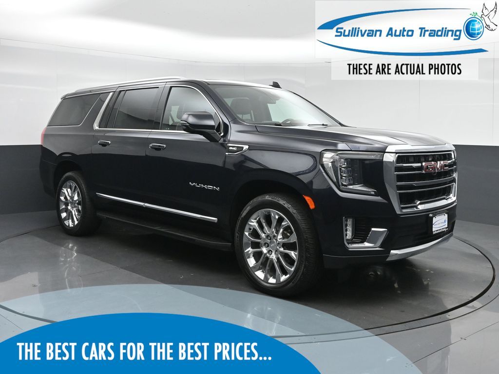 Midnight Blue Metallic 2022 GMC Yukon XL SUV / Crossover Four-Wheel Drive 6-Speed Automatic