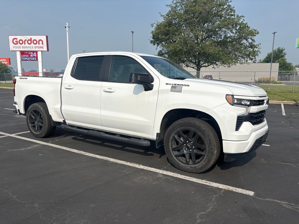 Summit White 2023 Chevrolet Silverado 1500 Pickup Truck Four-Wheel Drive Automatic