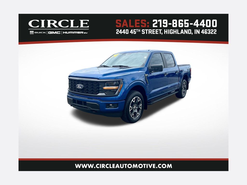 Blue Metallic 2024 Ford F-150 Pickup Truck Four-Wheel Drive Automatic