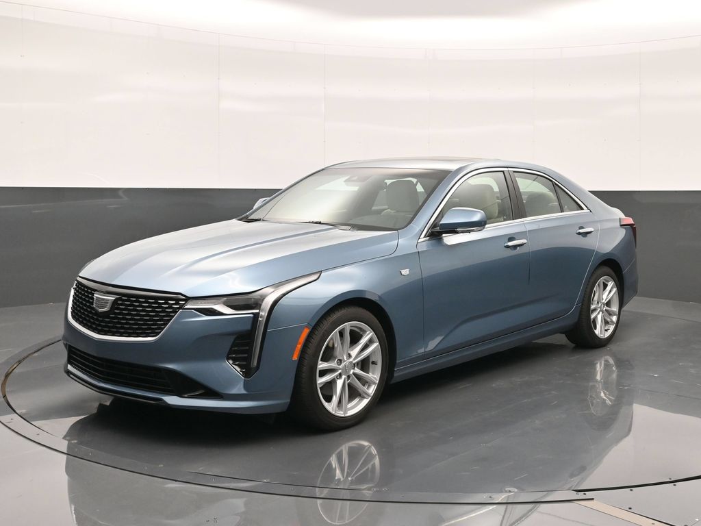 Gray (Midnight Steel Metallic) 2024 Cadillac CT4 Sedan Rear-Wheel Drive 8-Speed Automatic