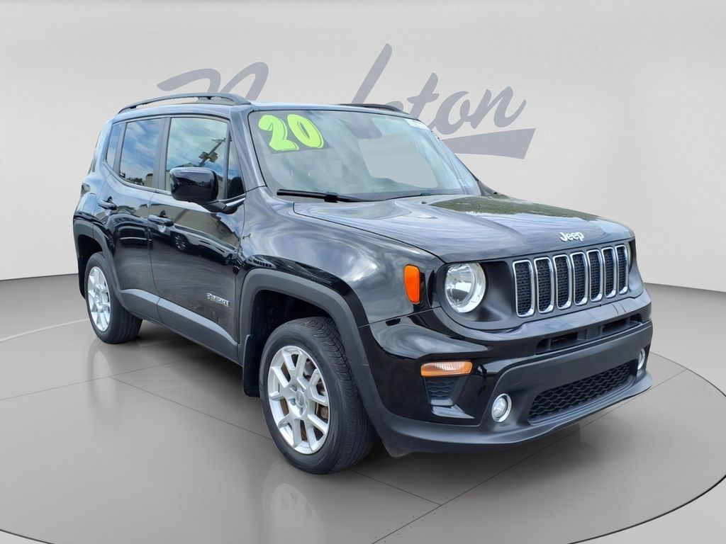 Black Clearcoat 2020 Jeep Renegade Latitude 4WD SUV / Crossover Four-Wheel Drive 9-Speed Automatic
