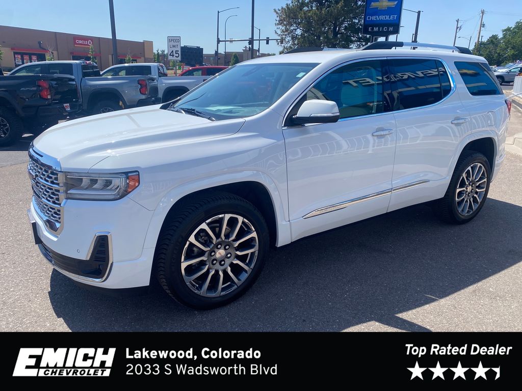 Summit White 2023 GMC Acadia SUV / Crossover Four-Wheel Drive 9-Speed Automatic