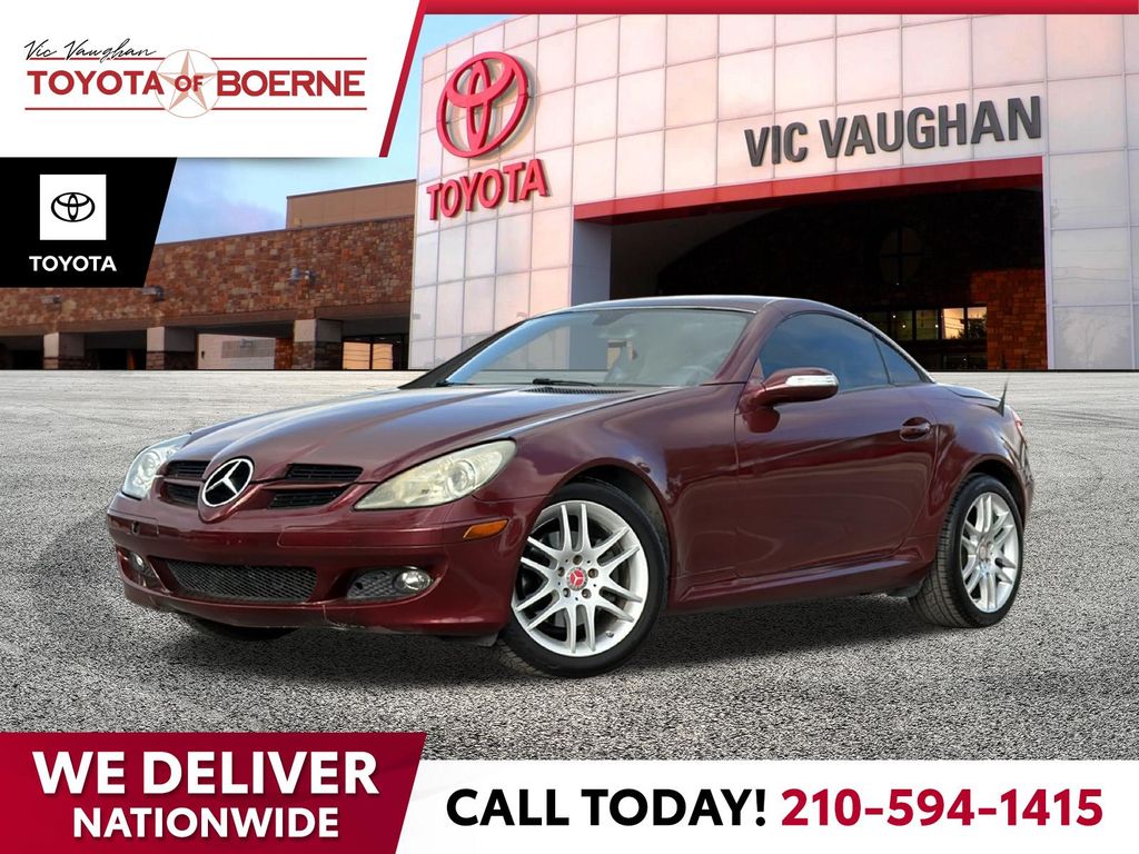 Mars Red 2008 Mercedes-Benz SLK 280 Convertible Rear-Wheel Drive 7-Speed Automatic