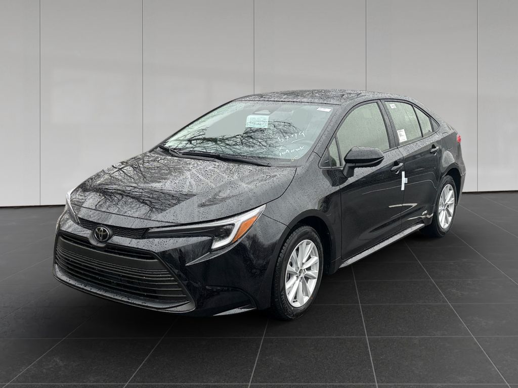 Midnight Black Metallic 2026 Toyota Corolla Hybrid LE AWD Sedan All-Wheel Drive Continuously Variable Transmission