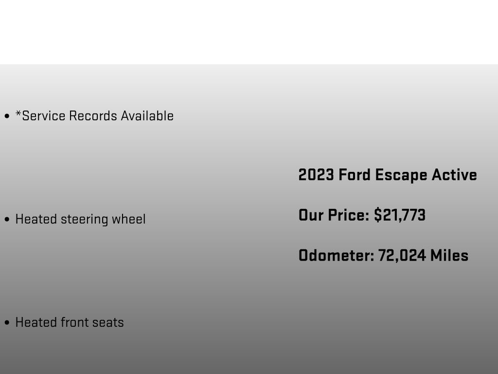 2023 Ford Escape Active Gray at Rafferty Subaru