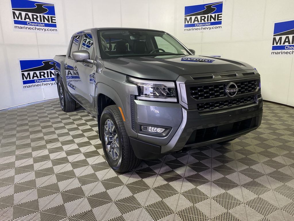 Gray (Gun Metallic) 2025 Nissan Frontier Pickup Truck Four-Wheel Drive 9-Speed Automatic Overdrive