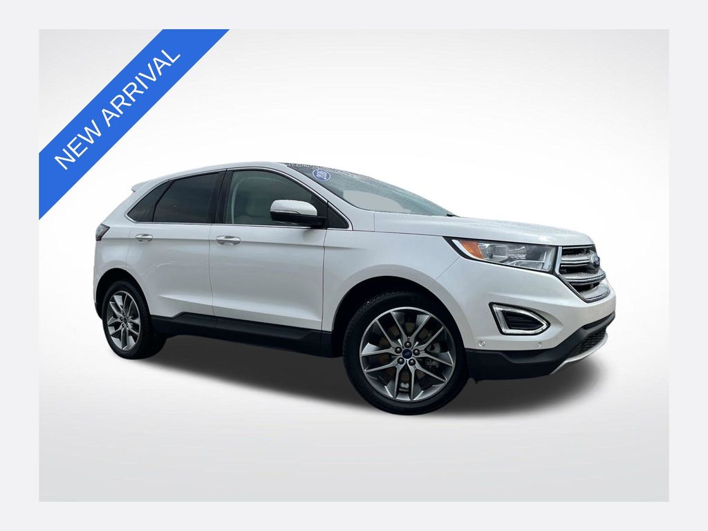 White Platinum Clearcoat Metallic 2016 Ford Edge SUV / Crossover All-Wheel Drive 6-Speed Automatic