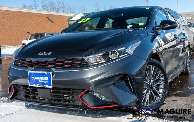 Gravity Gray 2023 Kia Forte GT-Line FWD Sedan Front-Wheel Drive Continuously Variable Transmission