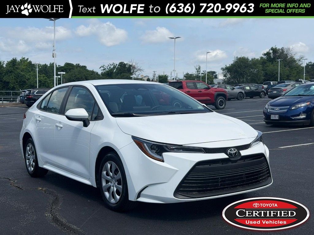 Ice Cap 2024 Toyota Corolla LE FWD Sedan Front-Wheel Drive Continuously Variable Transmission