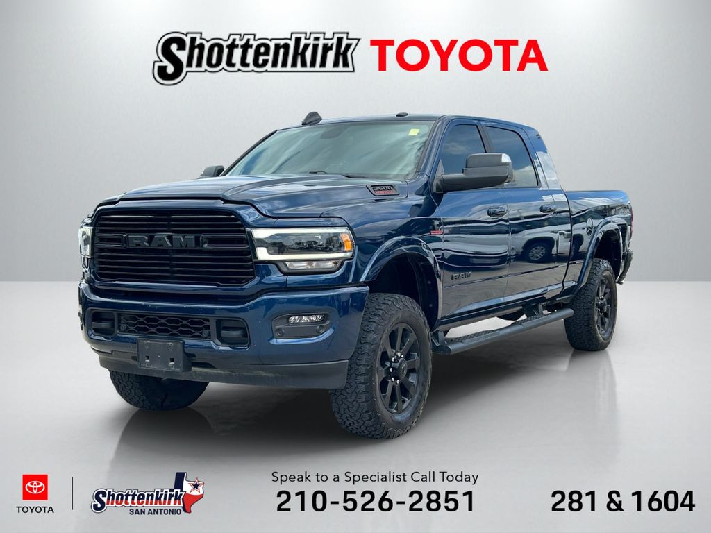 Patriot Blue Pearlcoat 2022 RAM 2500 Laramie Mega Cab 4WD Pickup Truck Four-Wheel Drive 6-Speed Automatic