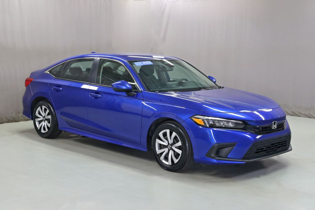 Aegean Blue Metallic 2023 Honda Civic Sedan Front-Wheel Drive Continuously Variable Transmission