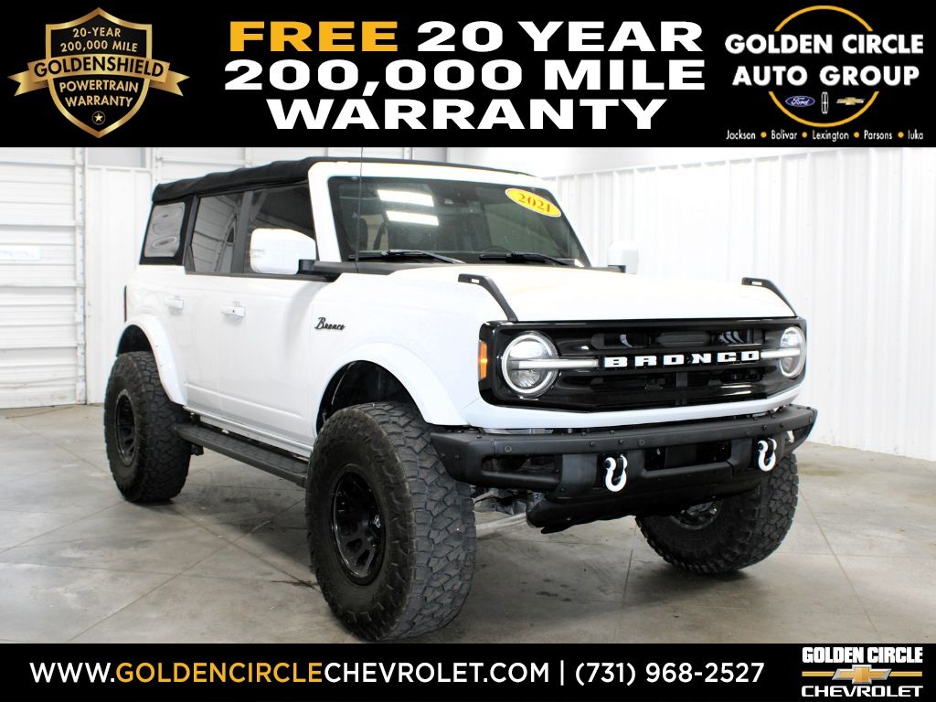 Oxford White 2021 Ford Bronco Outer Banks 4-Door 4WD SUV / Crossover Four-Wheel Drive Automatic