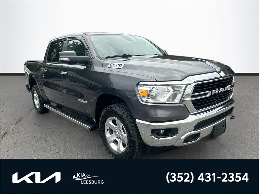 Crystal Metallic 2019 RAM 1500 Pickup Truck Four-Wheel Drive 8-Speed Automatic