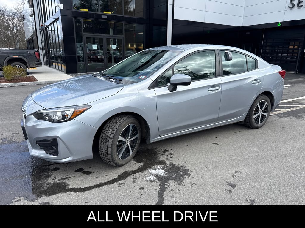 Ice Silver Metallic 2019 Subaru Impreza 2.0i Premium Sedan AWD Sedan All-Wheel Drive Continuously Variable Transmission