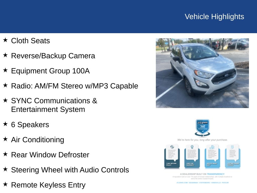 2020 Ford EcoSport S