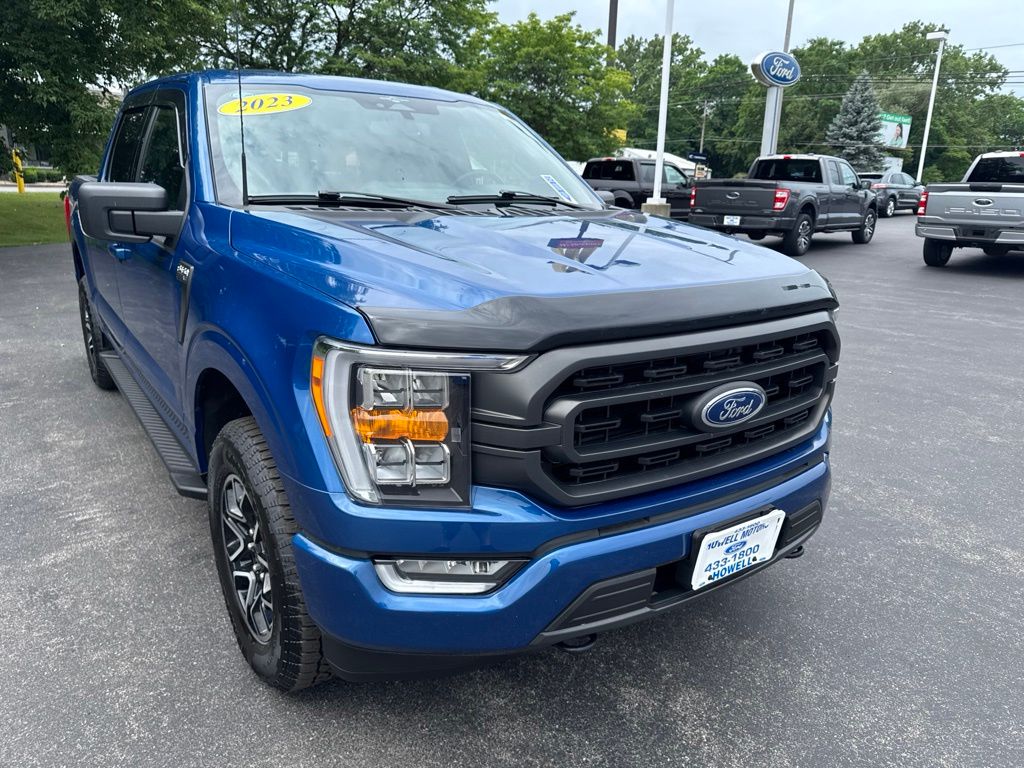 Blue Metallic 2023 Ford F-150 Pickup Truck Four-Wheel Drive Automatic