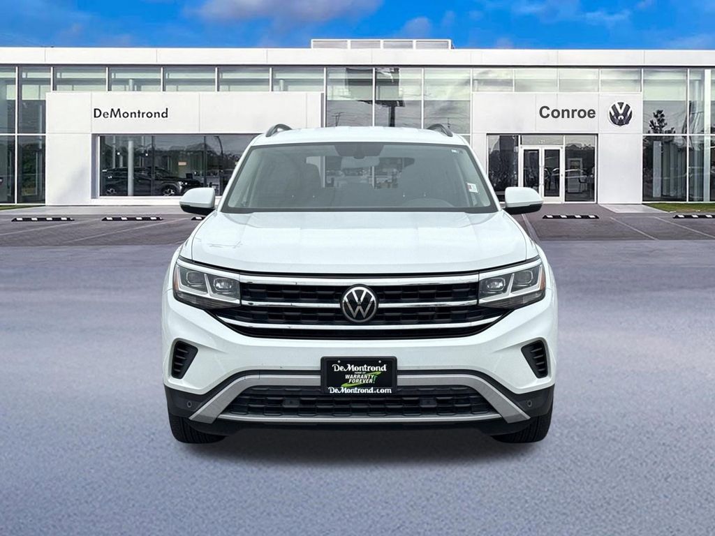 2021 Volkswagen Atlas 3.6L V6 SE w/Technology White at Wharton Chevrolet GMC