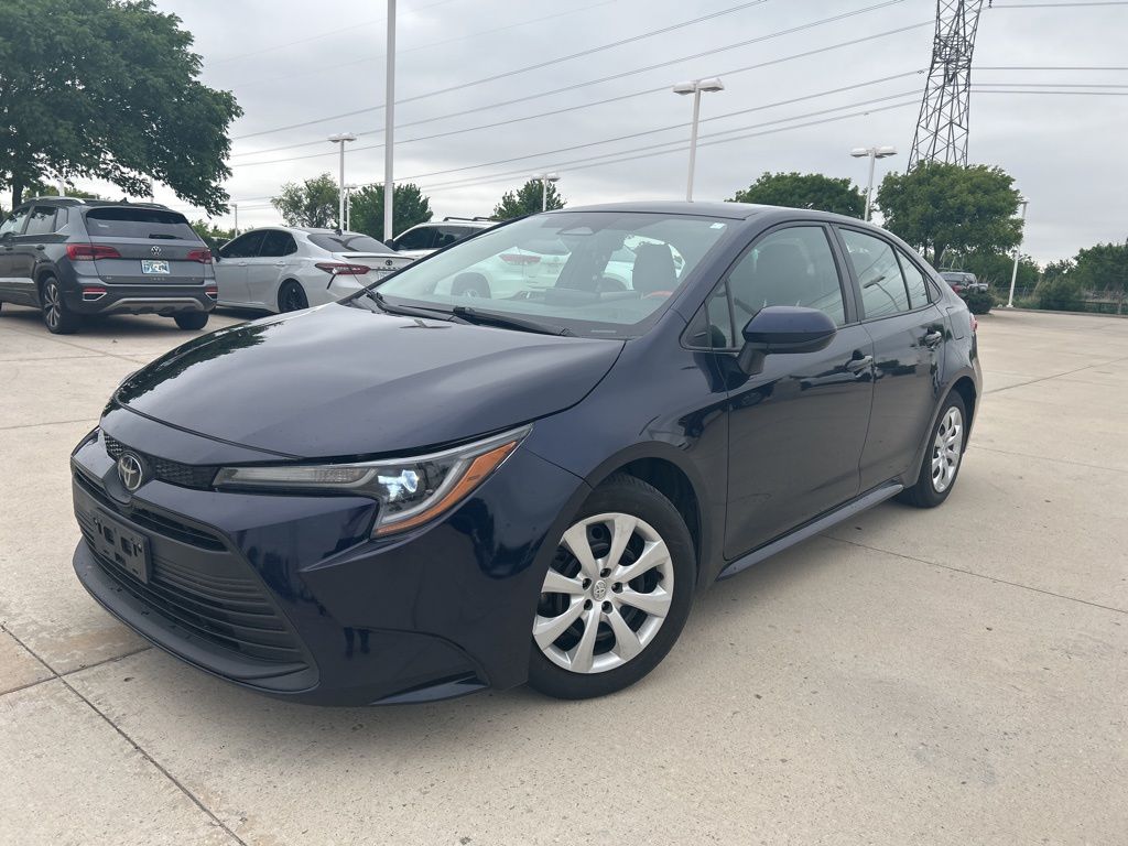 Blue 2023 Toyota Corolla LE FWD Sedan Front-Wheel Drive Continuously Variable Transmission