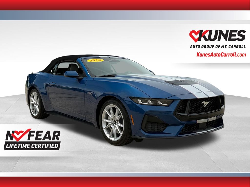 Atlas Blue Metallic 2024 Ford Mustang Convertible Rear-Wheel Drive Automatic