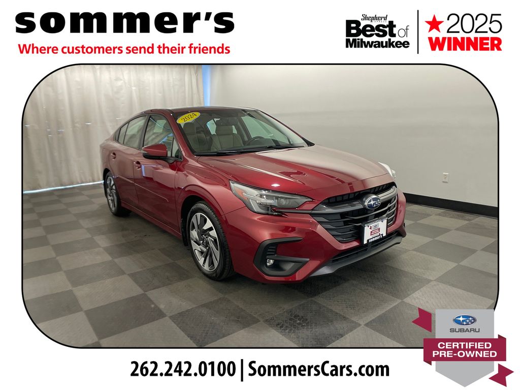 Crimson Red Pearl 2024 Subaru Legacy Limited AWD Sedan All-Wheel Drive Continuously Variable Transmission