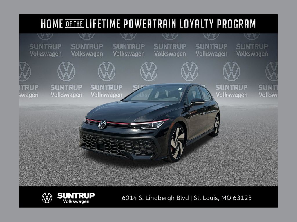 Black Metallic 2025 Volkswagen Golf GTI Hatchback Front-Wheel Drive 7-Speed Dual Clutch