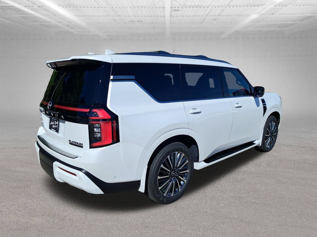 2026 Nissan Armada Platinum Reserve White at John Sisson Motors