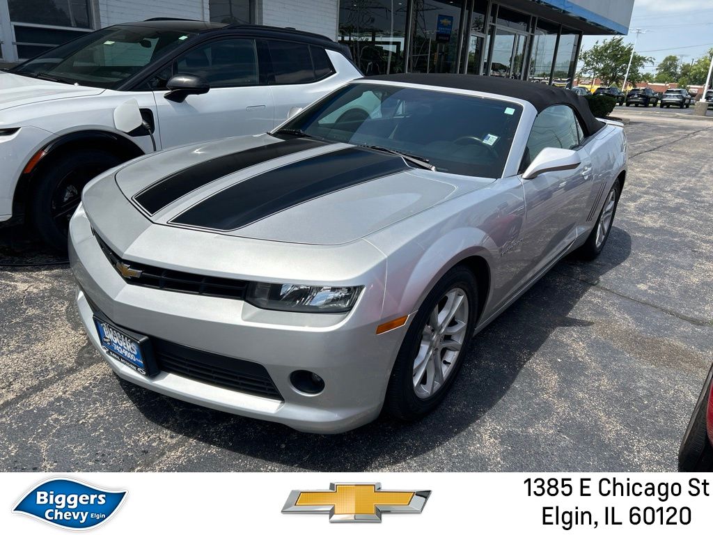 Silver Ice Metallic 2015 Chevrolet Camaro Convertible Rear-Wheel Drive 6-Speed Automatic