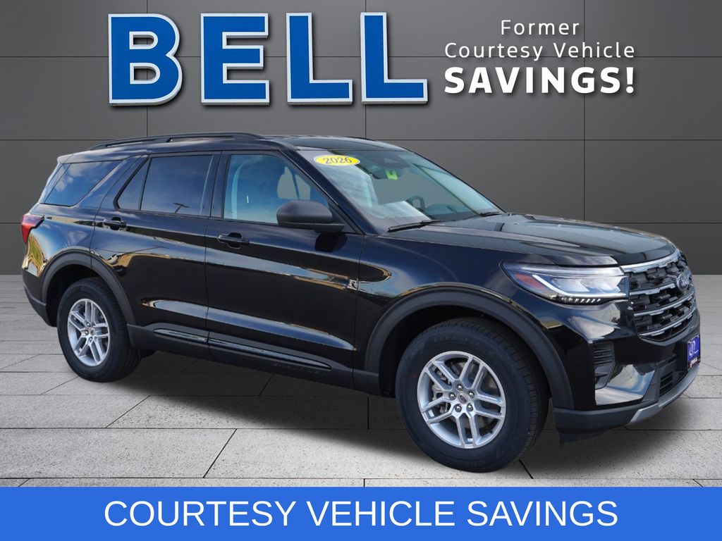 Agate Black Metallic 2026 Ford Explorer Active AWD SUV / Crossover All-Wheel Drive Automatic