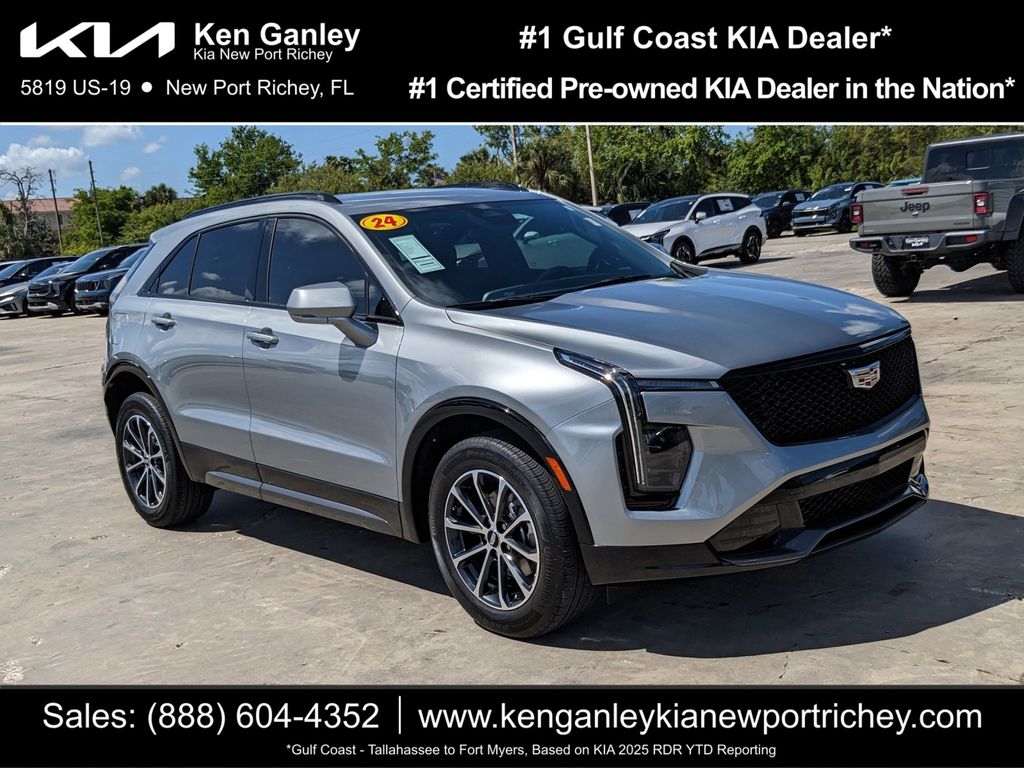 Argent Silver Metallic 2024 Cadillac XT4 Sport FWD SUV / Crossover Front-Wheel Drive 9-Speed Automatic