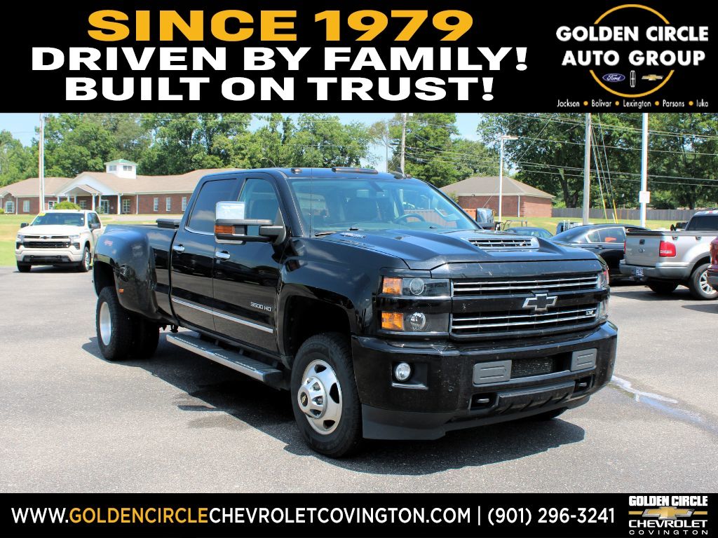 Black 2017 Chevrolet Silverado 3500HD LTZ Crew Cab 4WD Pickup Truck Four-Wheel Drive 6-Speed Automatic