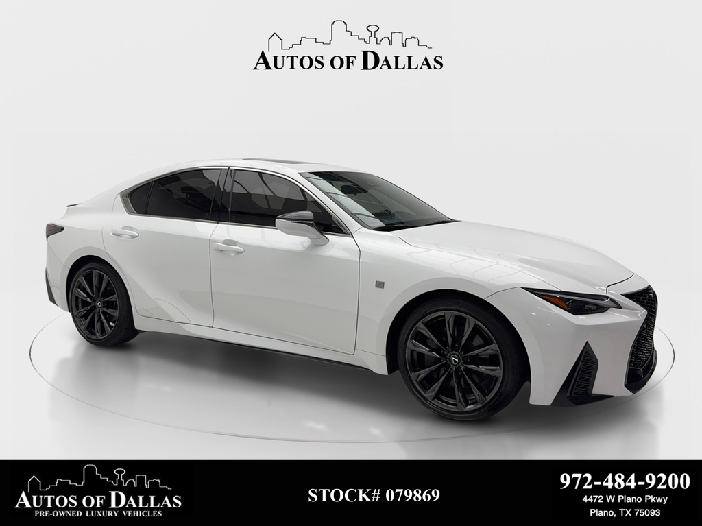 Ultra White 2024 Lexus IS Sedan Rear-Wheel Drive 8-Speed Automatic