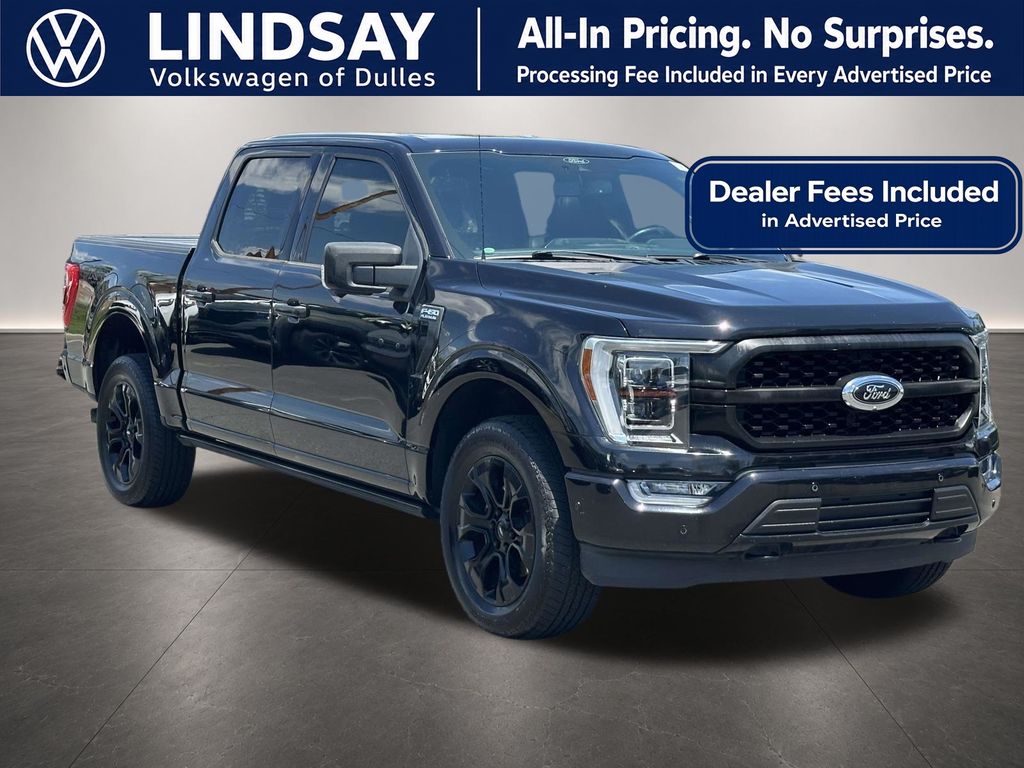 Agate Black Metallic 2021 Ford F-150 Platinum SuperCrew 4WD Pickup Truck Four-Wheel Drive Automatic